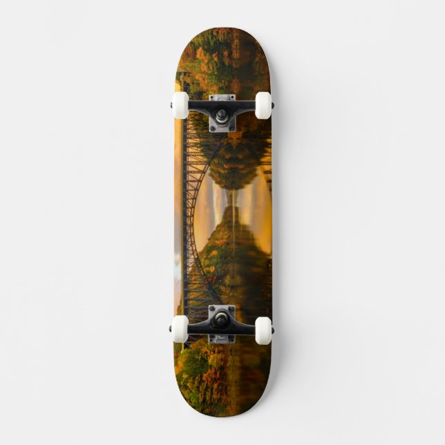 French King Bridge in Fall Skateboard (Front)