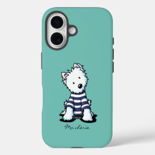 French KiniArt Westie Dog iPhone Case