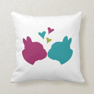 French Kiss Throw Pillow