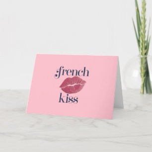 French Kiss Valentines Card