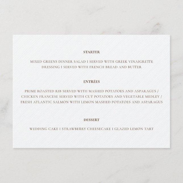 French Kissed Sweet Berry Grapes Flowers Wedding Menu