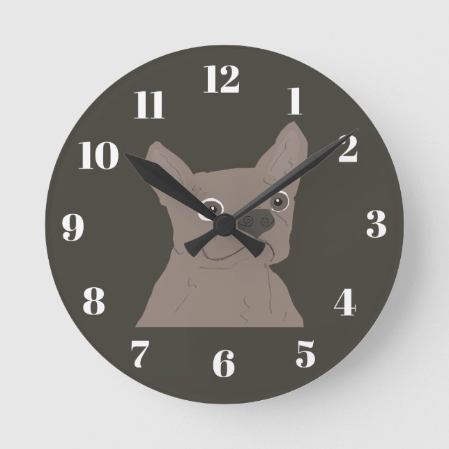 French Kisses Round Clock (Front)