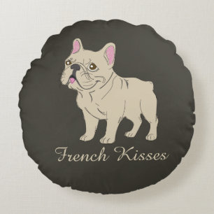 French Kisses Round Pillow