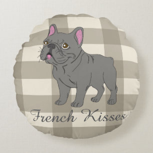 French Kisses Round Pillow
