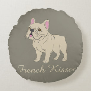 French Kisses Round Pillow