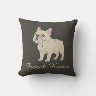 French Kisses Throw Pillow