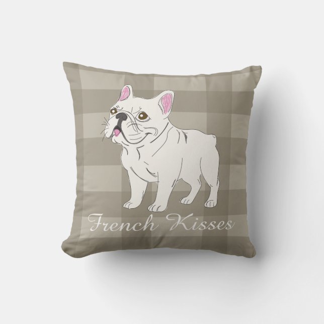 French Kisses Throw Pillow (Front)