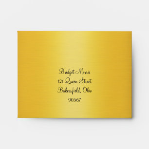 French Lace RSVP Envelope in gold