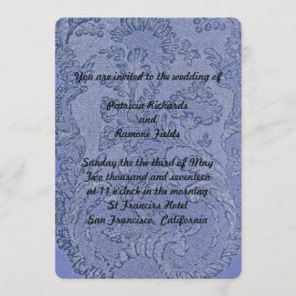 French Lace Wedding Invitation