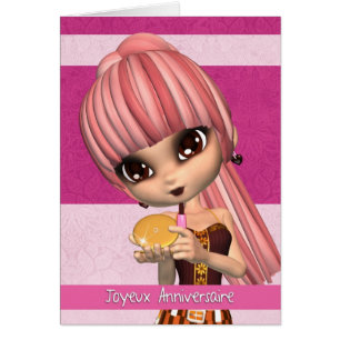 French Language Card Joyeux Anniversaire