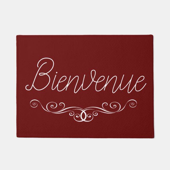 French Language Home Decor Welcome Mats (Front)