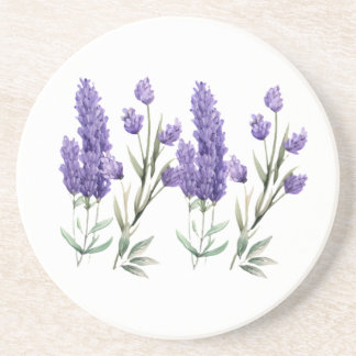 French Lavender Pattern Coaster