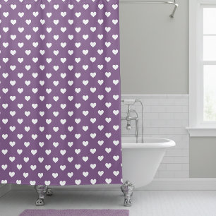 French Lilac Modern Hearts Pattern