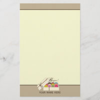 French Macarons Bonjour! Personalized Stationery