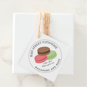 French Macarons Food Business Patisserie Favour Tags