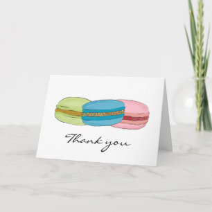 French Macarons (Macaroons) Thank You Card