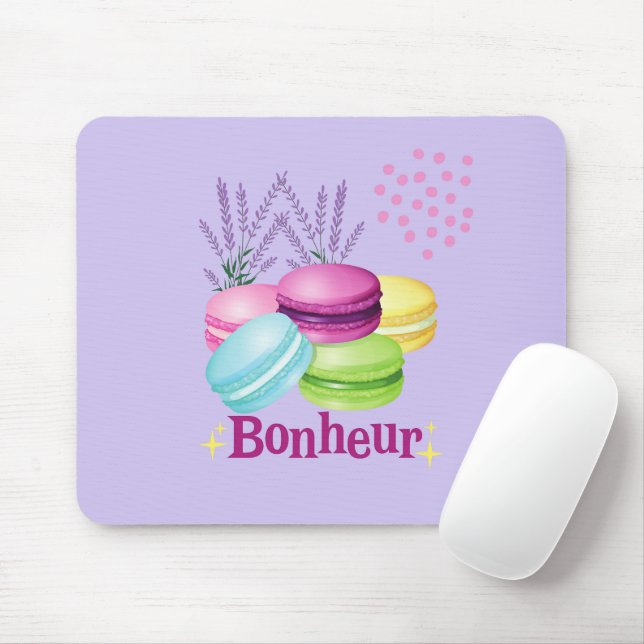  French Macarons Mouse Pad (With Mouse)