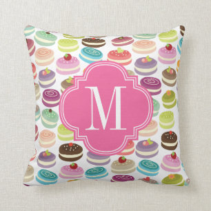 French Macarons Personalized Throw Pillow