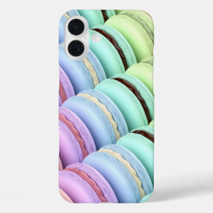 French macarons with different colours and flavour iPhone 16 plus case