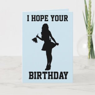FRENCH MAID HAPPY BIRTHDAY GREETING CARD