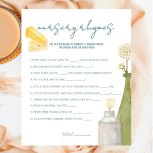 French Market - Baby Shower Nursery Rhymes Game