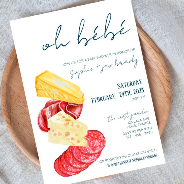 French Market - Cheese - Baby Shower Invitation (Creator Uploaded)