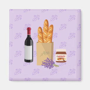 French Market Lavender Magnet