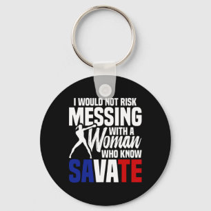French Martial Arts Savate Instructor Kickboxing S Keychain