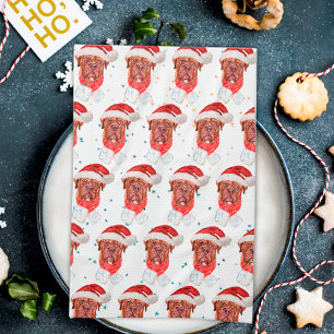 French Mastiff Dog Breed Christmas Kitchen Towel
