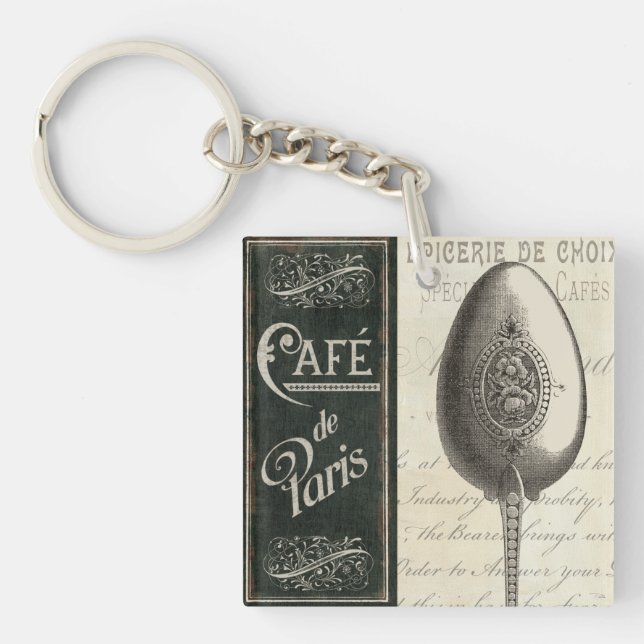 French Menu Keychain (Front)