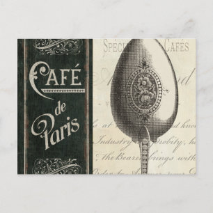 French Menu Postcard