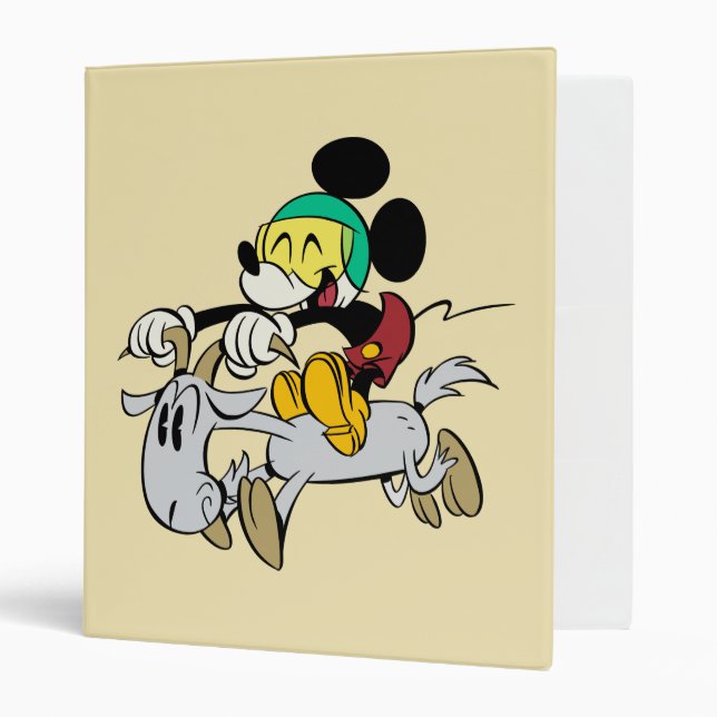 French Mickey | Happy on Vespa Binder (Front/Inside)