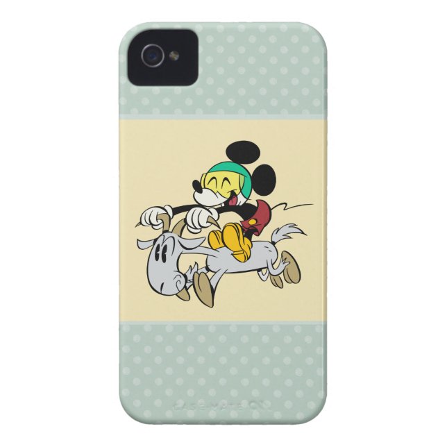 French Mickey | Happy on Vespa Case-Mate iPhone Case (Back)