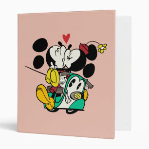 French Mickey   Mickey and Minnie Kissing Binder