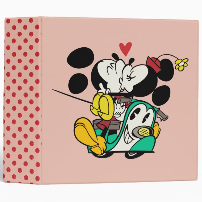 French Mickey | Mickey and Minnie Kissing Binder (Front/Spine)