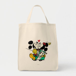 French Mickey Mickey and Minnie Kissing Tote Bag