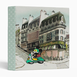 French Mickey   Speeding Vespa Binder