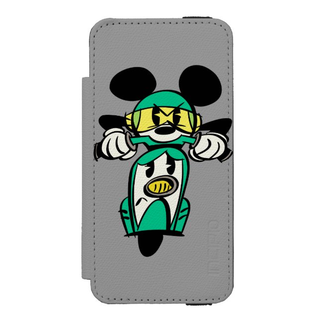 French Mickey | Straight Ahead in Vespa Incipio iPhone Wallet Case (Folio Front)