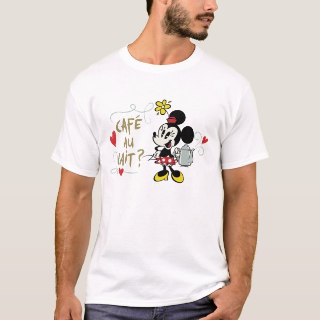 French Minnie | Caf� au Lait? T-Shirt (Front)