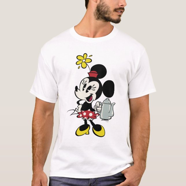 French Minnie | Minnie with Teapot T-Shirt (Front)