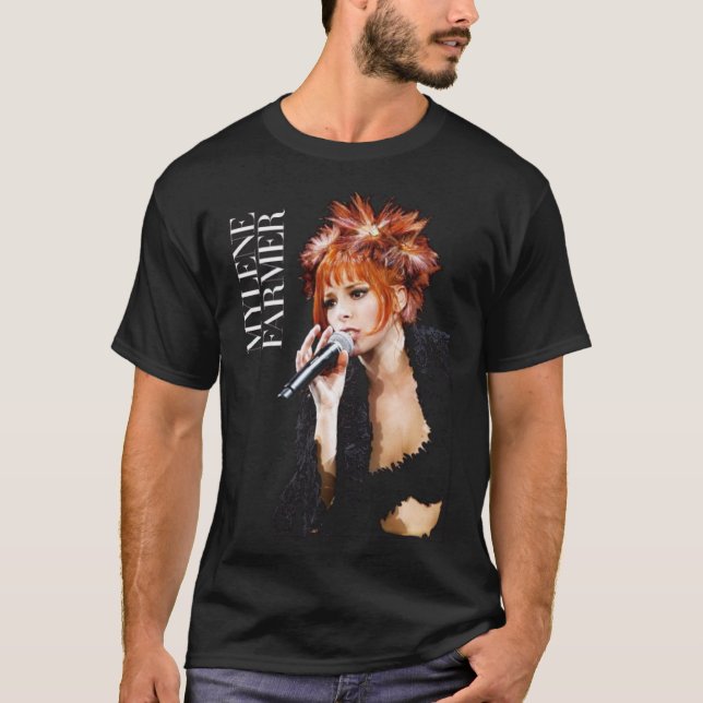 French, Mylene Farmer, France, Meme, Joelle Guilla T-Shirt (Front)
