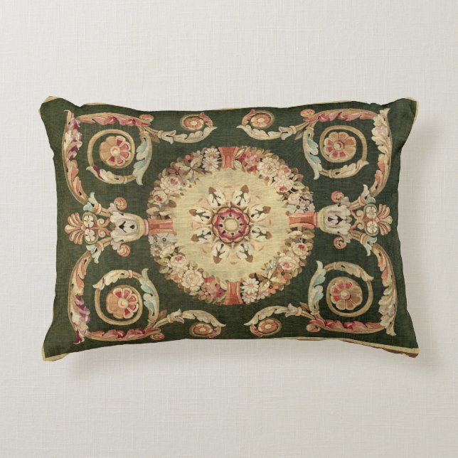 French Neoclassical Aubusson Accent Pillow (Front)