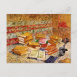 French Novels & Rose (F359) Van Gogh Fine Art Postcard<br><div class="desc">Still Life with French Novels and a Rose, Vincent van Gogh, Paris Autumn 1887. Oil on canvas, 73 x 93 cm. Private collection. F 359, JH 1332 Vincent Willem van Gogh (30 March 1853 – 29 July 1890) was a Dutch Post-Impressionist artist. Some of his paintings are now among the...</div>