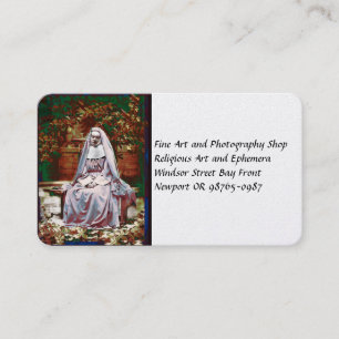 French Nun in the Garden of Contemplation Business Card