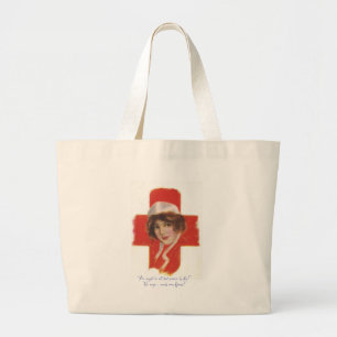 French Nurse Angel Large Tote Bag