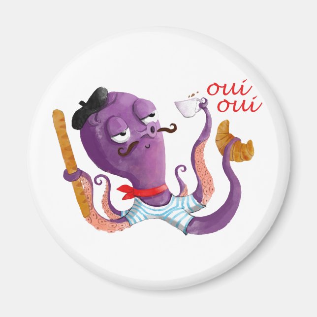French Octopus Magnet (Front)