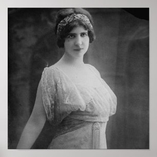 French Opera Singer Marguerite Beriza Portrait Poster