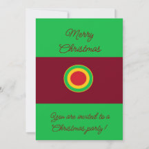 French or Italian Christmas Party Invitation