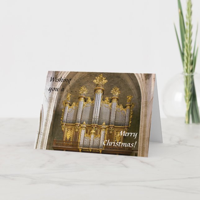 French organ Christmas card (Front)