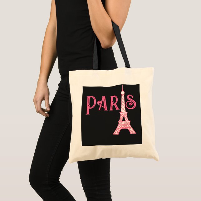 French Paris Eiffel Tower Tote Bag (Front (Product))